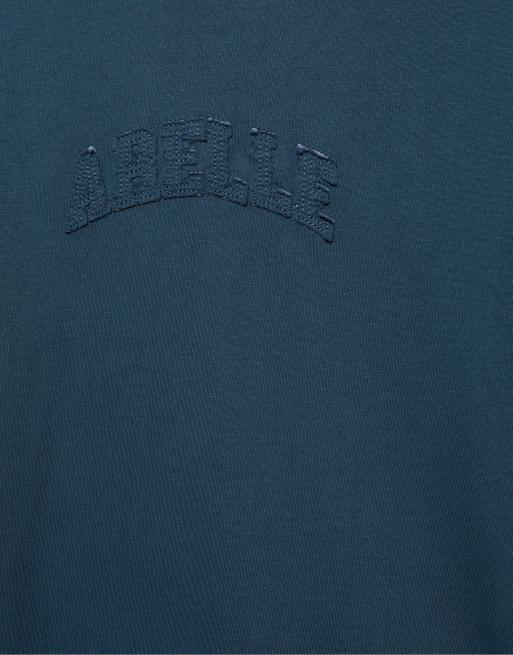 Pull&Bear Stwd T-shirt met patch in blauw, 5 van 6