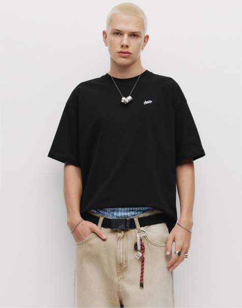 Pull&Bear - STWD - T-shirt nera squadrata - view 1
