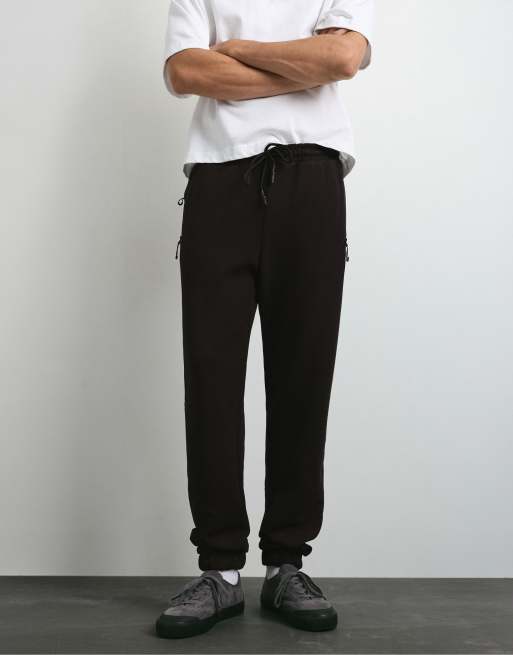 Pull&Bear Stwd technische joggers in zwart, 4 van 7