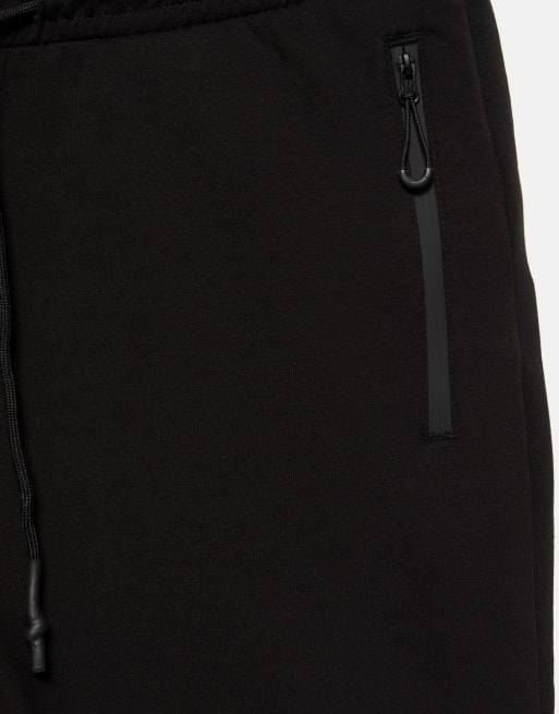 Pull&Bear Stwd tekniske joggingbukser i sort, 7 af 7
