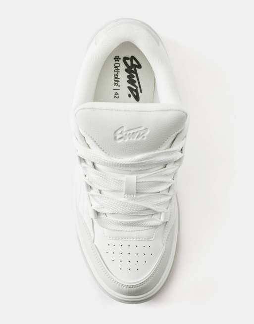 Pull&Bear Stwd trainers in white, 3 of 4