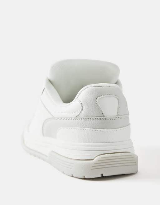 Pull&Bear Stwd trainers in white, 4 of 4