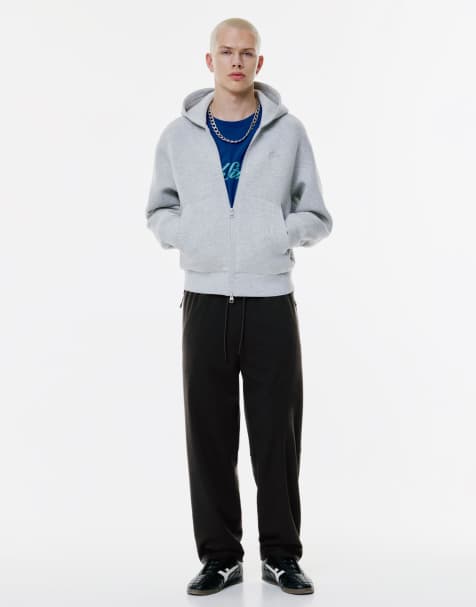 Pull&Bear – STWD – Trainings-Jogginghose aus Interlock in Schwarz - view 1