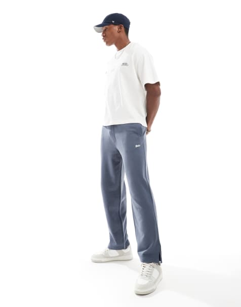Pull&Bear STWD uncuffed joggers in navy - view 1