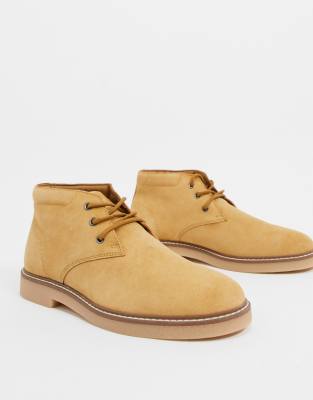 pull and bear beige boots
