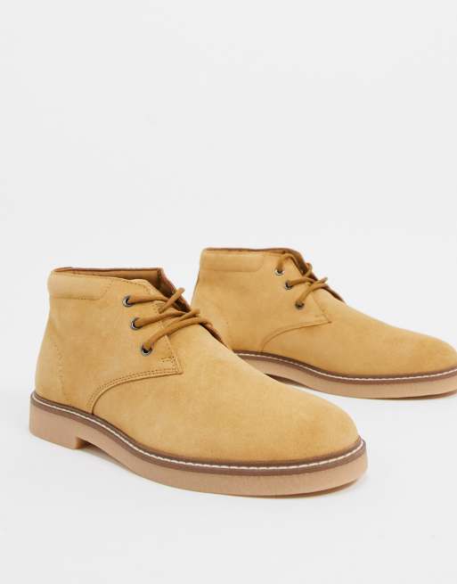tan suede pull on boots