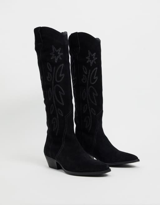 pull and bear long boots