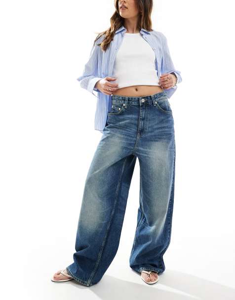 Pull&Bear super baggy jean in dark blue - view 1