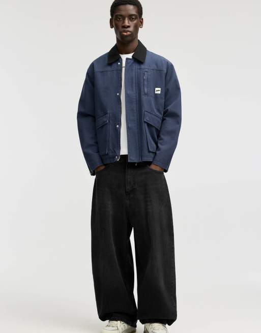 Pull&Bear super baggy jeans in black