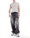 [Pull & Bear] Pull & Bear super baggy jeans in vintage black 38 BLACK