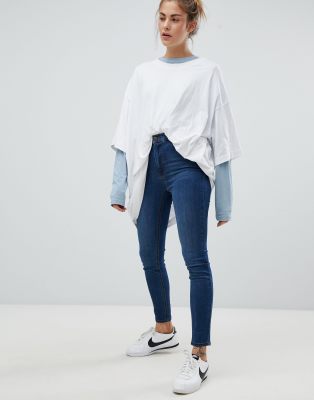 pull and bear high waisted jeans