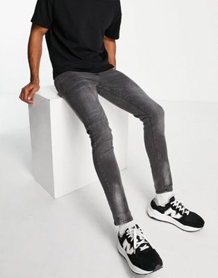 Pull&Bear super skinny jeans in grey - ASOS Price Checker