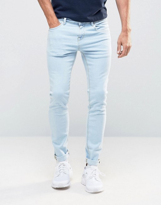 Pull&Bear Super Skinny Jeans In Light Blue | ASOS