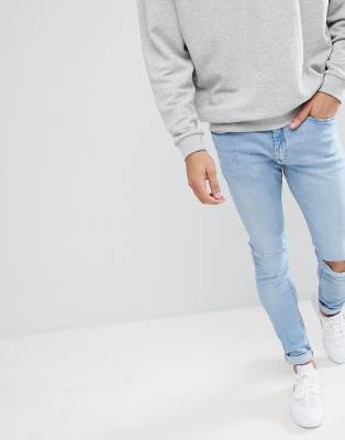 Pull&Bear Super Skinny Jeans In Light Blue | ASOS