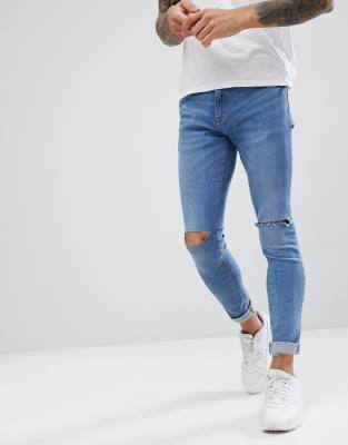 super skinny jeans blue