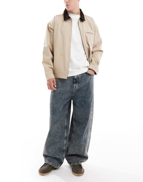 Pull&Bear superbaggy washed jeans in dark blue - view 1