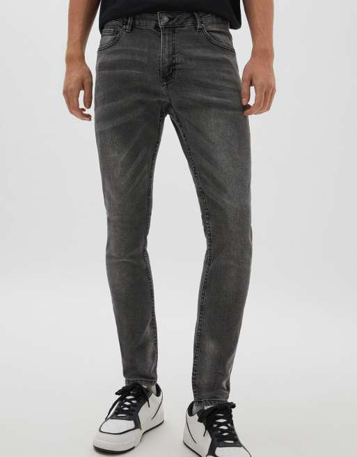 Pull&Bear - Superskinny jeans in grijs
