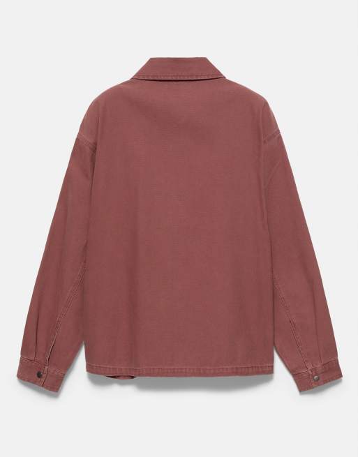 Pull&Bear surchemise zippée rouge, 7 de 7