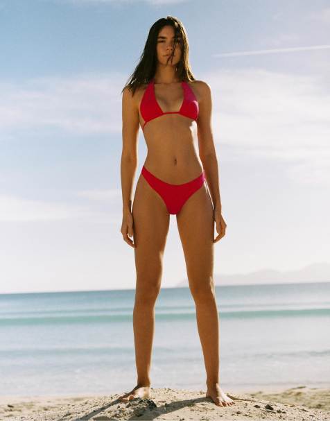 Pull&Bear – Svart bikiniöverdel som kan bäras på flera sätt - view 1