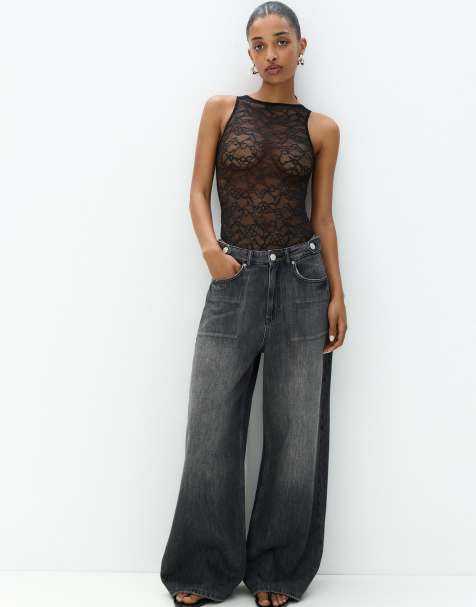 Pull&Bear – Svart body i spets - view 1