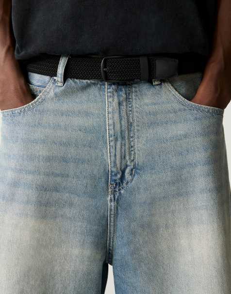 Pull&Bear – Svart, flätat skärp - view 1