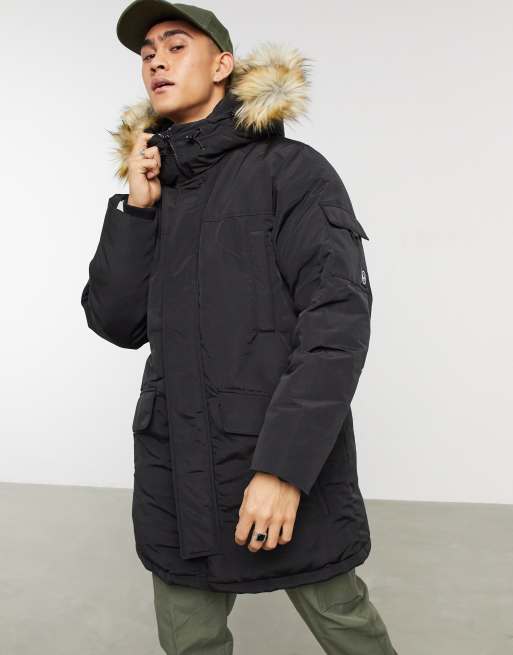 Pull&Bear – Svart parkas