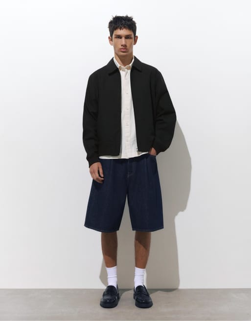 Pull&Bear – Svart, ribbad jacka, 3 av 4