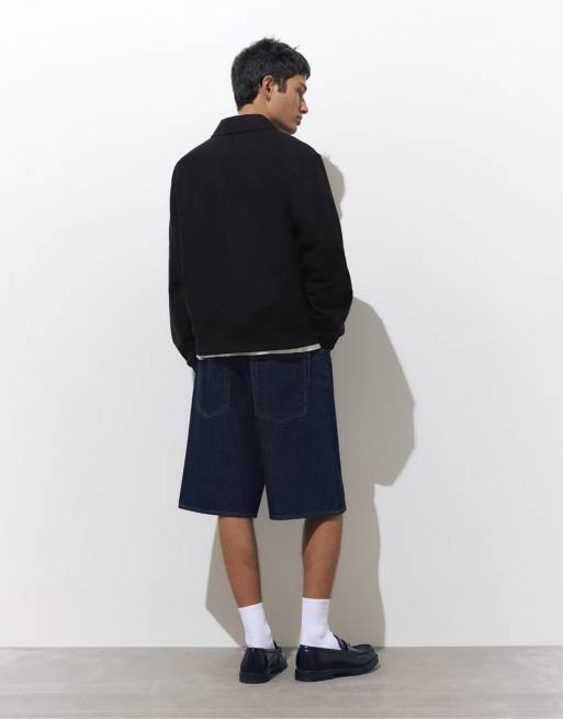 Pull&Bear – Svart, ribbad jacka, 4 av 4