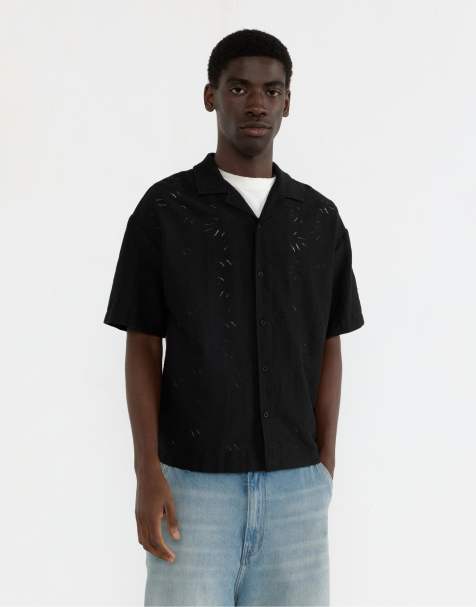 Pull&Bear – Svart skjorta med korta ärmar - view 1