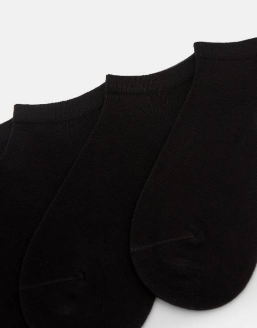 Pull&Bear – Svarta ankelstrumpor, 4-pack, 3 av 3