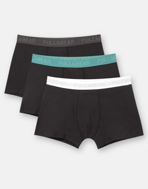 Pull&Bear – Svarta boxershorts, 3-pack - view 1