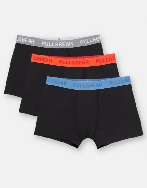 Pull&Bear – Svarta boxershorts, 3-pack - view 1