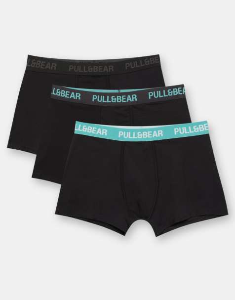 Pull&Bear – Svarta boxershorts, 3-pack - view 1