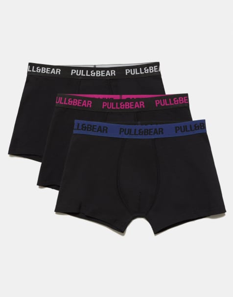 Pull&Bear – Svarta boxershorts, 3-pack - view 1