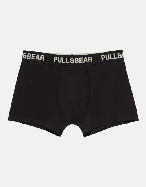 Pull&Bear – Svarta boxershorts, 3-pack, 4 av 5