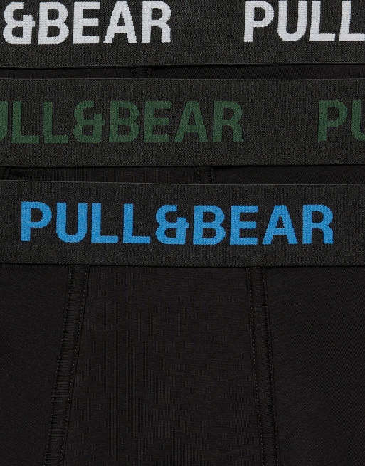 Pull&Bear – Svarta boxershorts, 3-pack, 2 av 5
