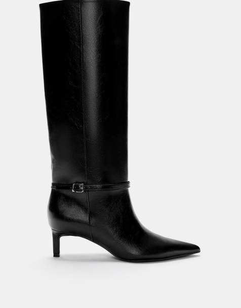 Pull&Bear – Svarta klackboots - view 1