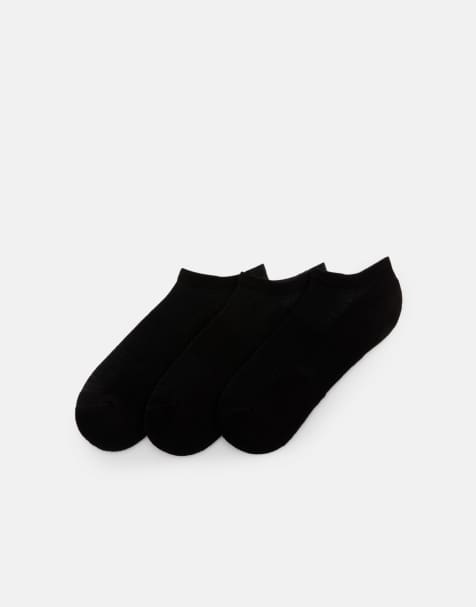 Pull&Bear – Svarta, korta strumpor, 3-pack - view 1