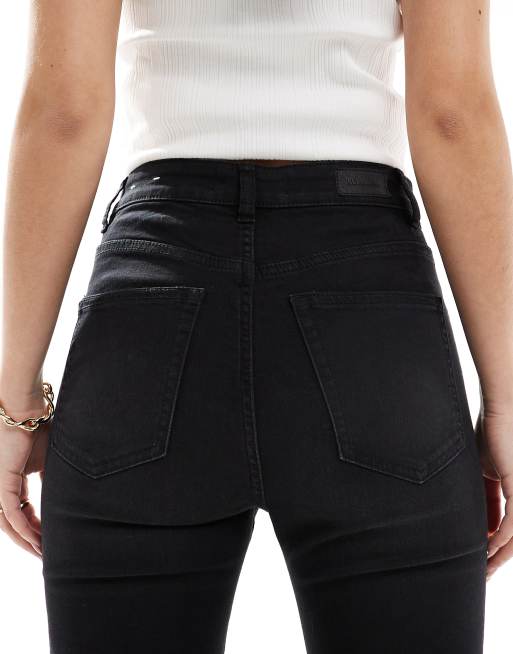 Pull&Bear – Svarta skinny jeans med hög midja, 5 av 5