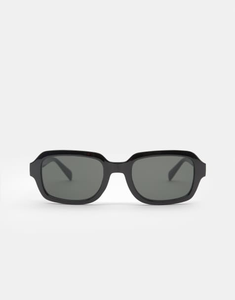 Pull&Bear – Svarta solglasögon i harts - view 1
