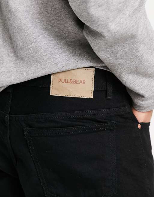Pull&Bear – Svarta standardjeans, 3 av 4