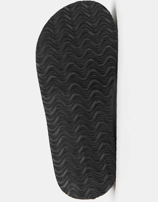 Pull&Bear – Svarta stringtrosor med flatform-sula och kilklackar, 4 av 4