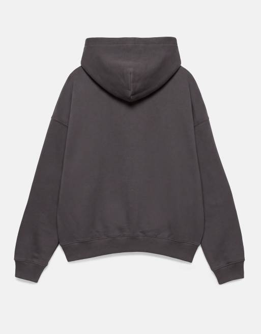 Pull&Bear sweat à capuche coupe carrée gris, 7 de 7
