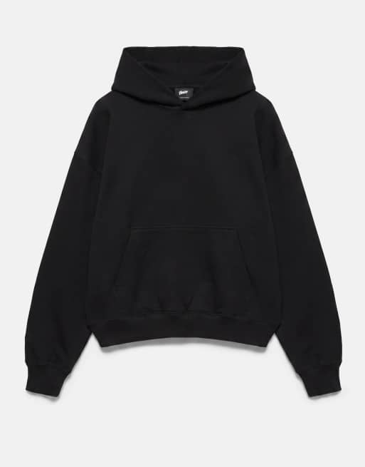 Pull&Bear sweat à capuche coupe carrée noir, 6 de 7