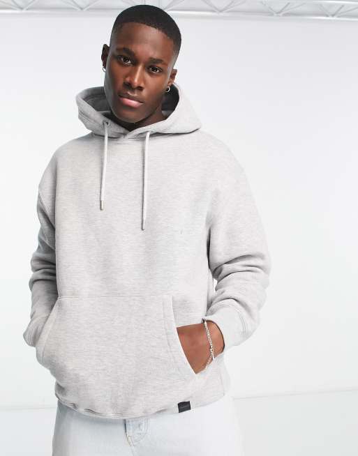 Pull&Bear - sweat à capuche - Gris clair