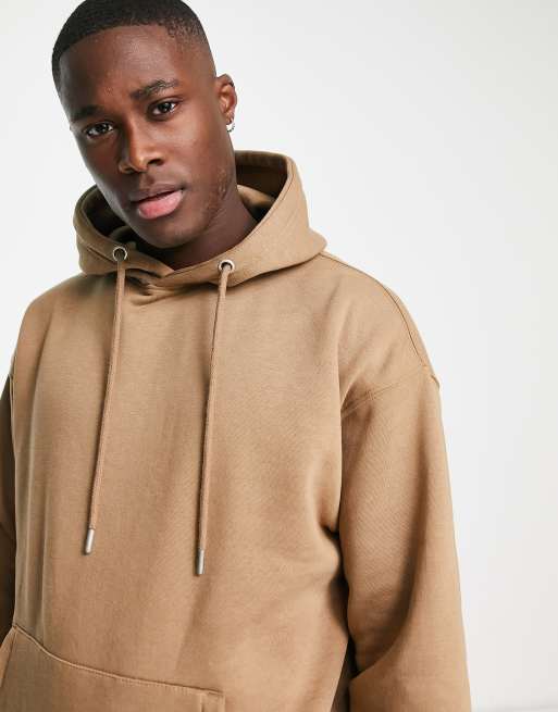 Pull Bear sweat capuche Marron clair