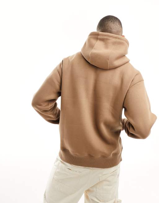 Pull Bear sweat a capuche Marron clair