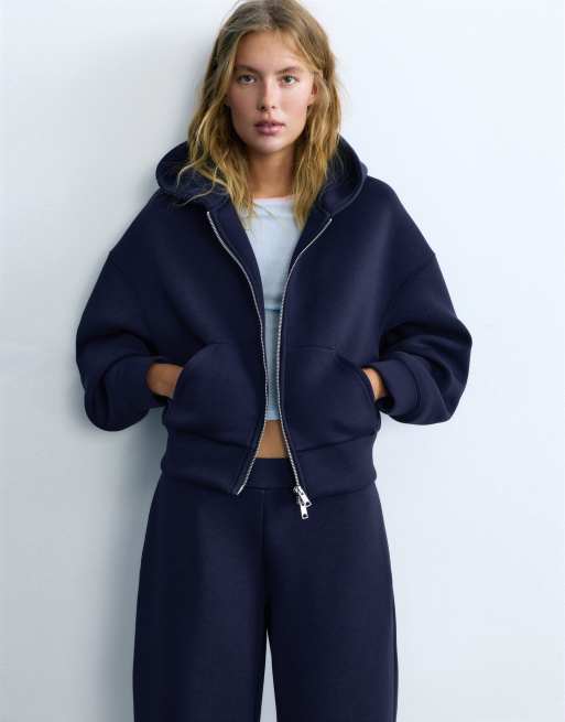 Pull&Bear - Ensemble en jersey - Bleu marine, 2 de 3