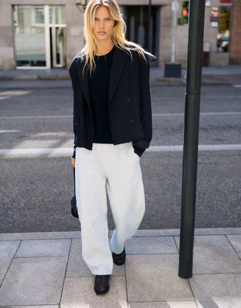 Pull&Bear – Sweat-Set in Grau - view 1