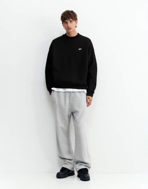 Pull&Bear sweat-shirt boxy Stwd noir, 4 de 7